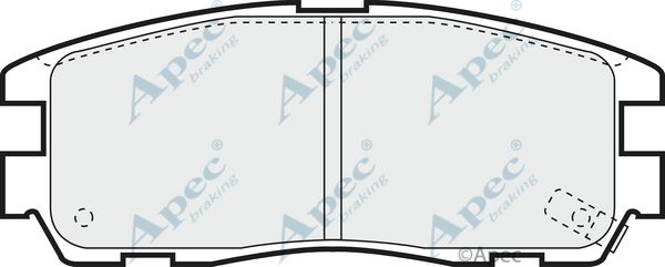 APEC BRAKING Piduriklotsi komplekt,ketaspidur PAD798